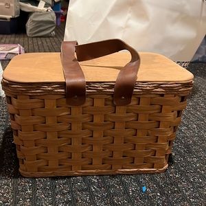 Authentic Vintage Picnic Basket